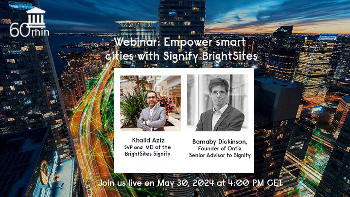 Webinar : Empower Smart Cities With Signify BrightSites